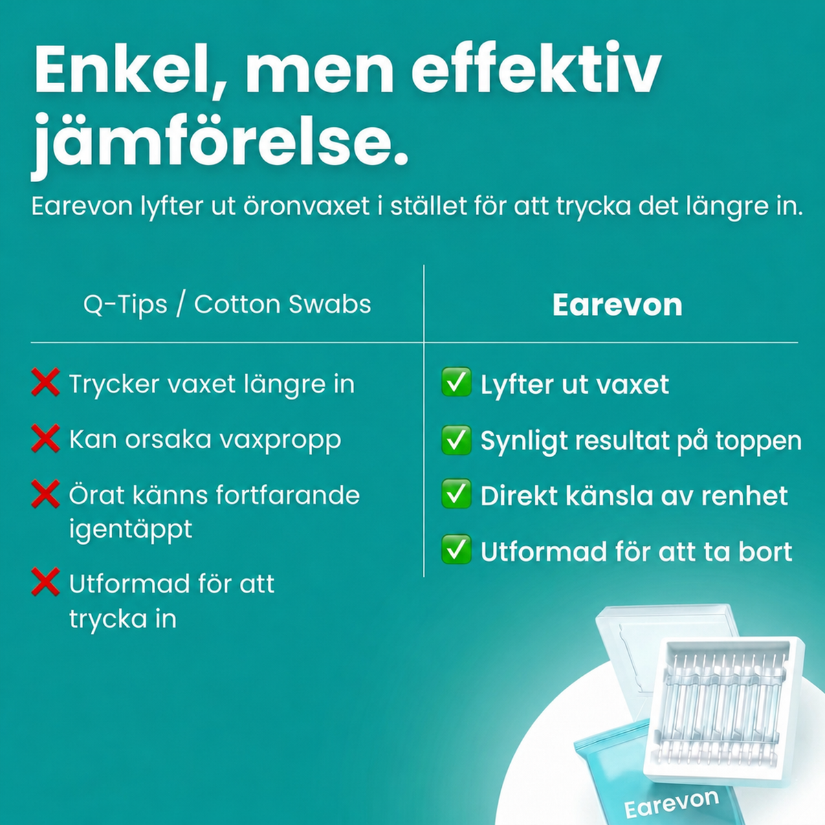 Örontops med klibbig spets